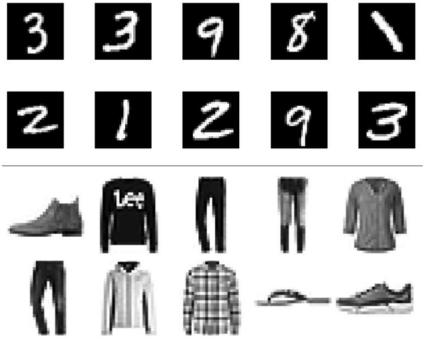 Classifying numbers and clothing items with feedforward neural networks